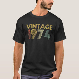 Vintage 1974, 48:e födelsedagen 48 år 1974 t shirt