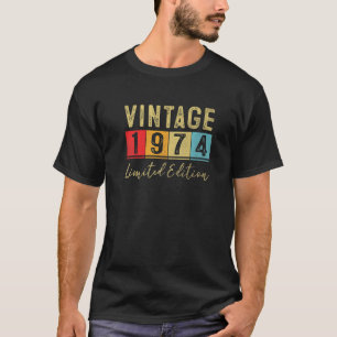 Vintage 1974, 49:e födelsedagen 1974 t shirt