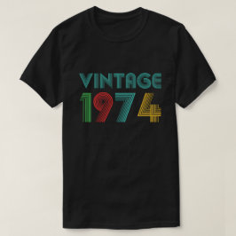 Vintage 1974, 50-årspresent t shirt