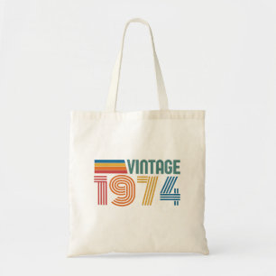 Vintage 1974 50:e födelsedagen tygkasse