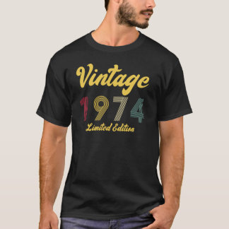 Vintage 1974 50:e födelsedagsgåva till Manar T Shirt
