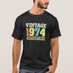 Vintage 1974 50:e Grattis på födelsedagen 50-årsju T Shirt