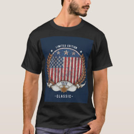 Vintage 1974 Amerikansk Flagga T Shirt