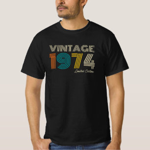 Vintage 1974 Begränsad utgåva 50 födelsedagar T Shirt