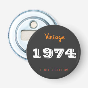 Vintage 1974 Begränsad utgåva 52:a födelsedagsgåva Flasköppnare