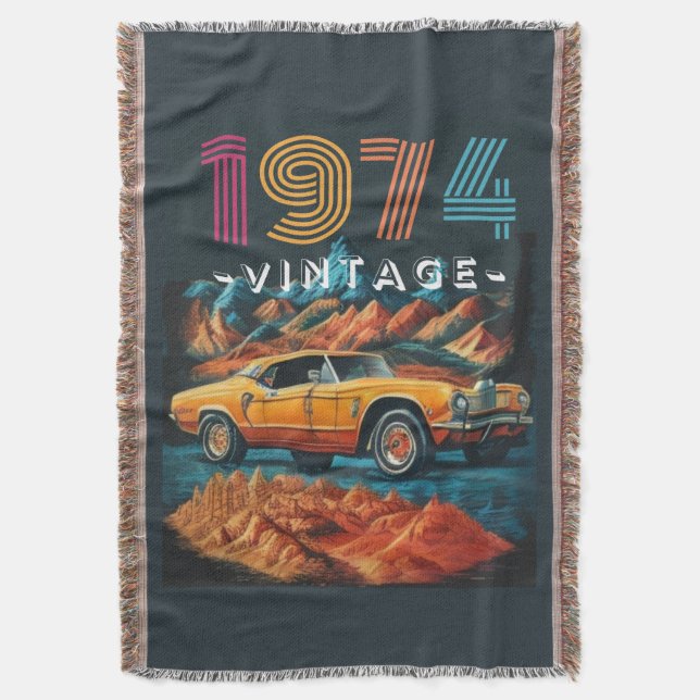 Vintage 1974 coola bil filt (Framsidan Vertikal)