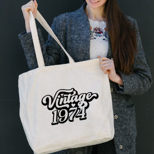 Vintage 1974 Tote Tygkasse