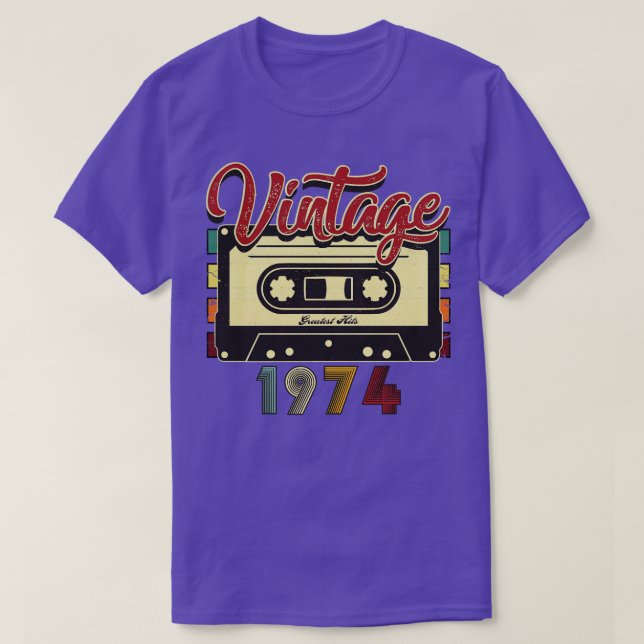 Vintage 1974 Underbarare kassettband T Shirt (Design framsida)