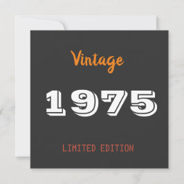 Vintage 1975, 50:e Begränsada upplagan, vanligt ko