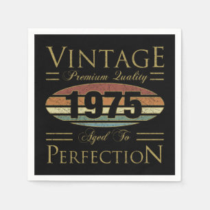Vintage 1975 50:e födelsedagen pappersservett