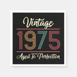 Vintage 1975 50:e födelsedagen pappersservett