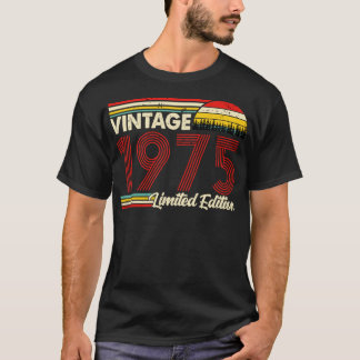 Vintage 1975 Birthday Shirt Begränsad Edition 1975 T