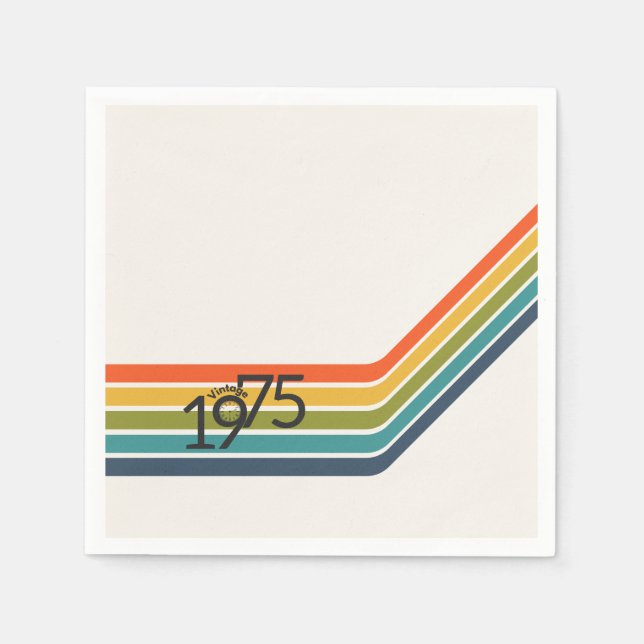 Vintage 1975 design pappersservett. pappersservett (Framsidan)