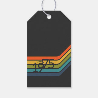 Vintage 1975 Retro Design Gift Tags Presentetikett