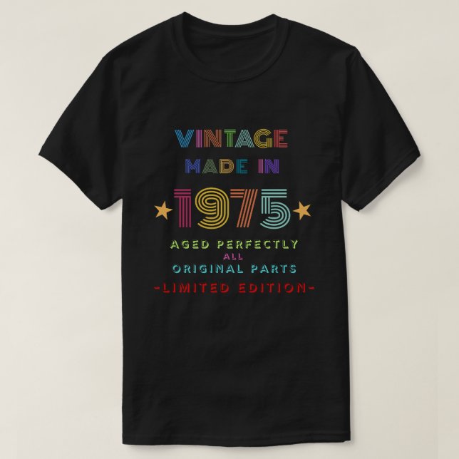 Vintage 1975 t shirt (Design framsida)