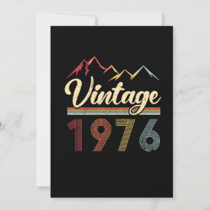 Vintage 1976 45:e födelsedagen Retro 45 år gammal Inbjudningar