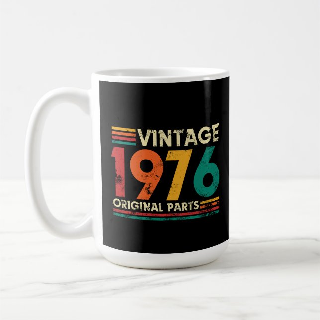 Vintage 1976 50-årsdag kaffemugg (Vänster)