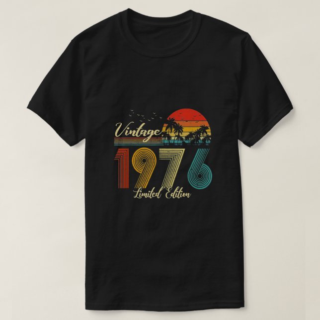 Vintage 1976 Begränsad utgåva T Shirt (Design framsida)
