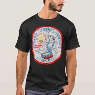 Vintage 1976 Bicentenial i halvdollar Patriot Sold T Shirt