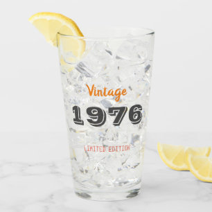 Vintage 1976 Birthday Glass - Begränsad utgåva 50 Glaskopp