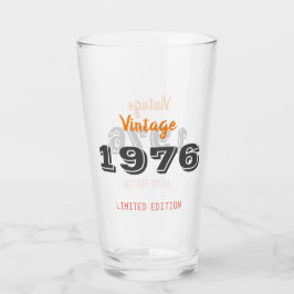Vintage 1976 Birthday Glass - Begränsad utgåva 50 Glaskopp