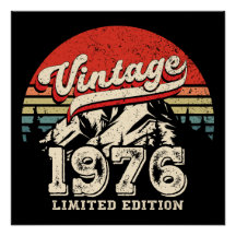 Vintage 1976 Födelsedag Retro 50-års Outdoorsy Föd