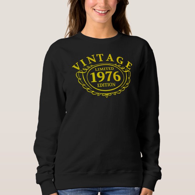 Vintage 1976 Födelsedagsidea T Shirt (Framsida)