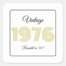 Vintage 1976 Retro Birthday 50th Birthday Name