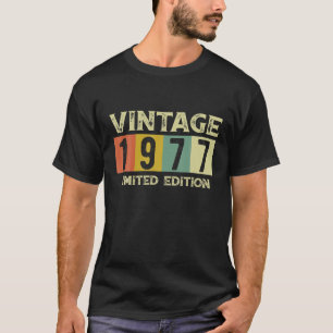 Vintage 1977 Begränsad utgåva 44:e födelsedagen T Shirt