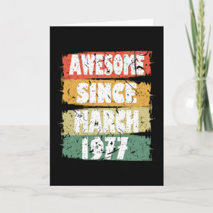 Vintage 1977 Fågeldag mars Gift Kort