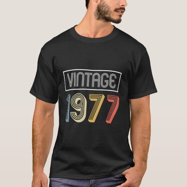 Vintage 1977: Fågelgåva T Shirt (Framsida)