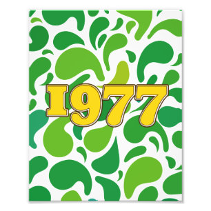Vintage 1977 fototryck