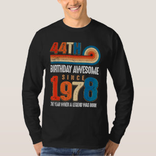 Vintage 1978: 44:e födelsedagen Legenden var T Shirt