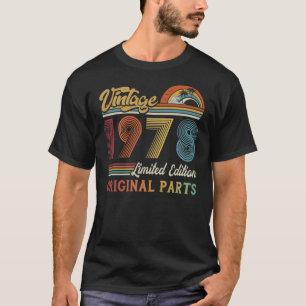 Vintage 1978 Begränsad utgåva Originaldelar T Shirt