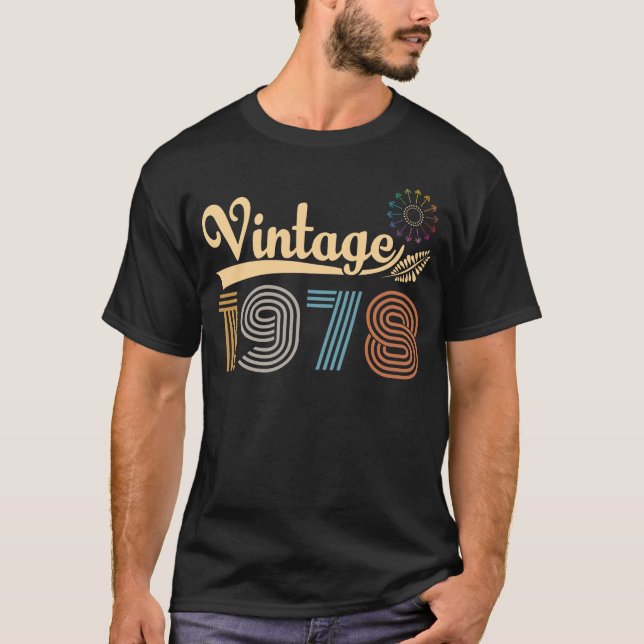 vintage 1978 birthday t shirt (Framsida)