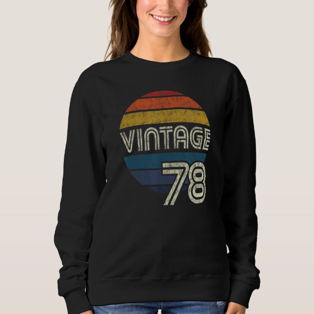 Vintage 1978 Födelsedag 1 T Shirt (Framsida)