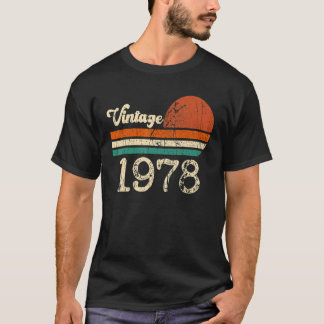 Vintage 1978 gjord 1978 45:e födelsedagsinstallati t shirt