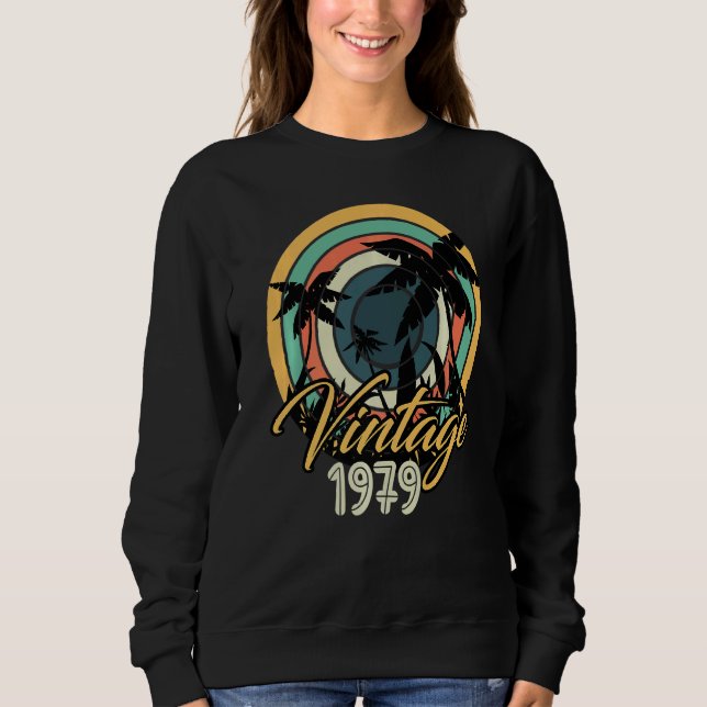 Vintage 1979 Handflatan: Födelsens överlevnadsår V T Shirt (Framsida)