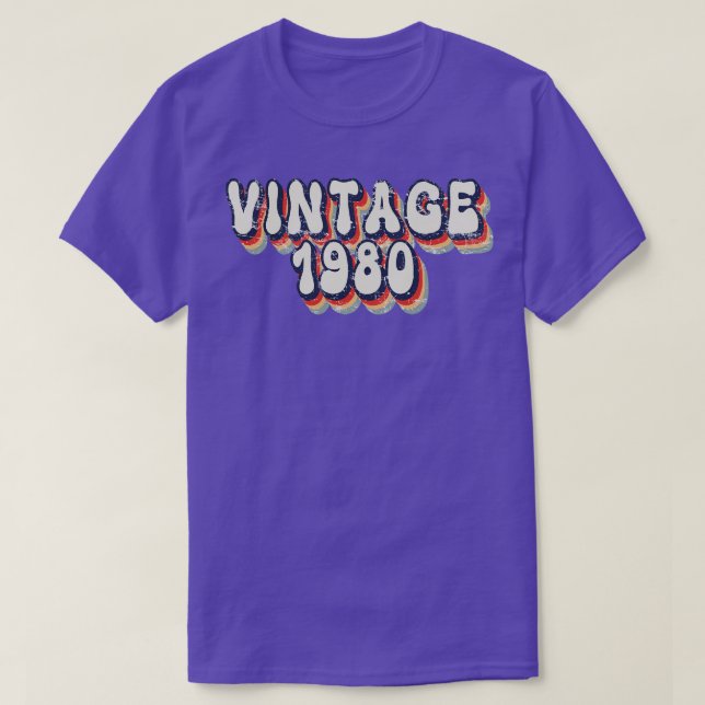 Vintage 1980 1 t shirt (Design framsida)
