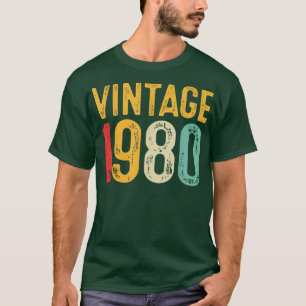 Vintage 1980 42:a födelsedagen Dekoration Manar Kv T Shirt