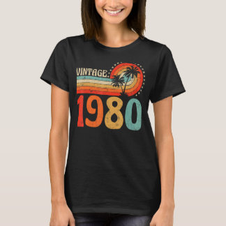 Vintage 1980 43:e födelsedagstidningen Boys Girls T Shirt