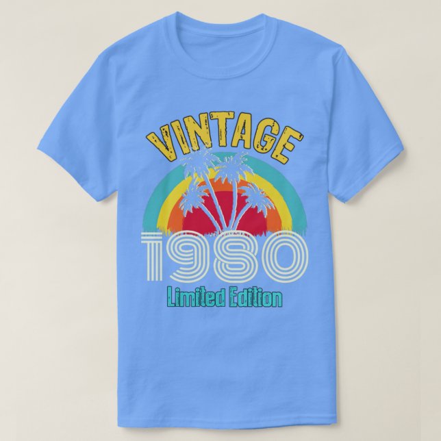 Vintage 1980 begränsad utgåva 1 t shirt (Design framsida)