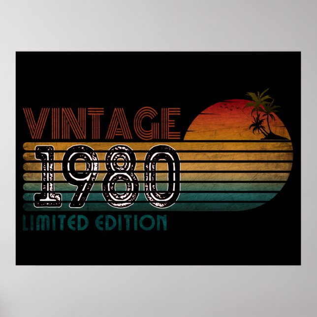 vintage 1980 limited edition poster (Framsidan)