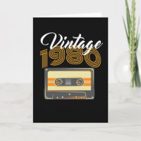 Vintage 1980 Musikkassettens födelsedag