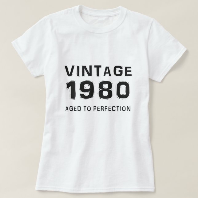 Vintage 1980 t-shirt (Design framsida)
