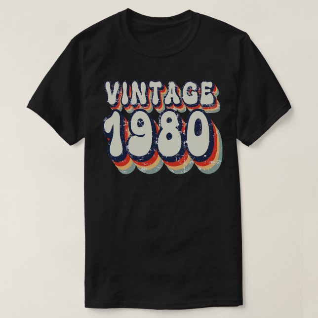 Vintage 1980 t shirt (Design framsida)