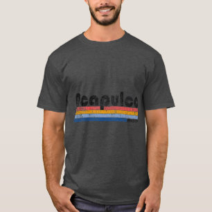 Vintage 1980-talet Stil Acapulco Mexiko T Shirt