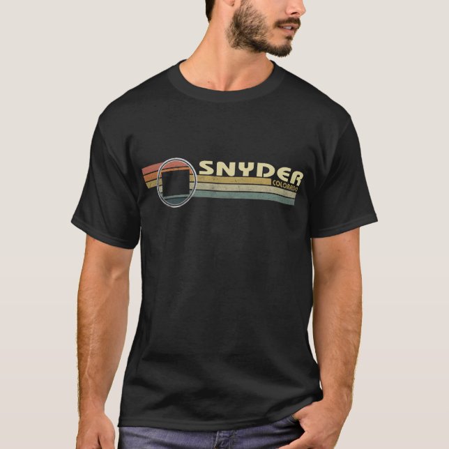 Vintage 1980-talet Stil SNYDER, CO T Shirt (Framsida)
