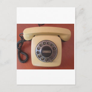 Vintage 1980-talets Indien Telefon Nostalgi dekal Vykort