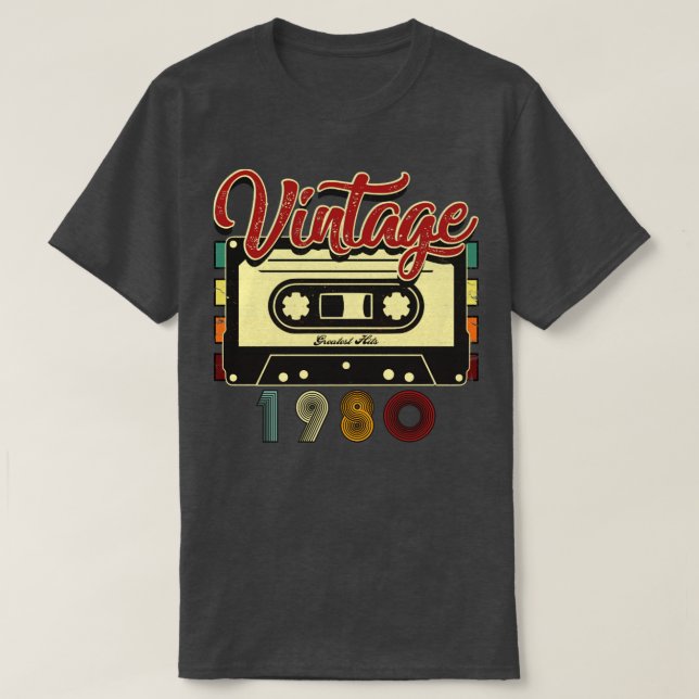Vintage 1980 Underbarare kassettband T Shirt (Design framsida)